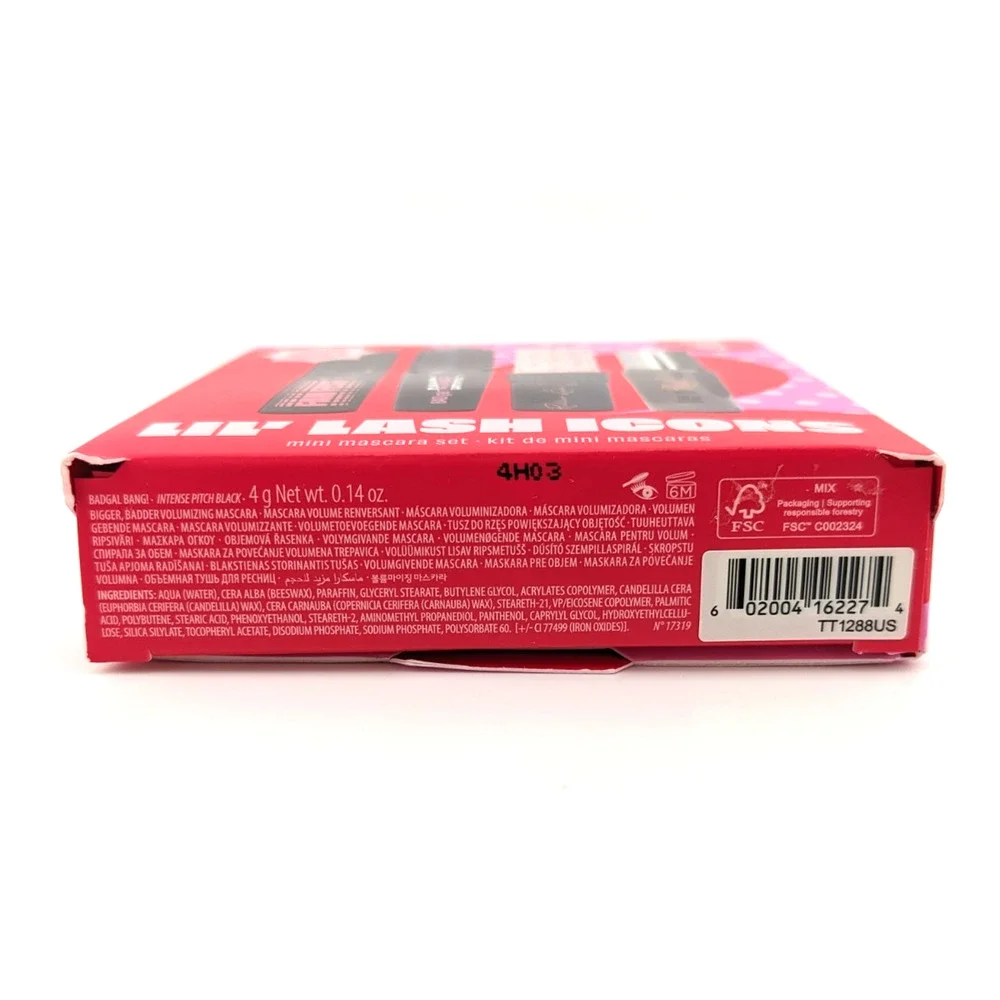 Benefit Lil’ Lash Icons Mini Mascara 4pc Set in Box $64 Value Brand New